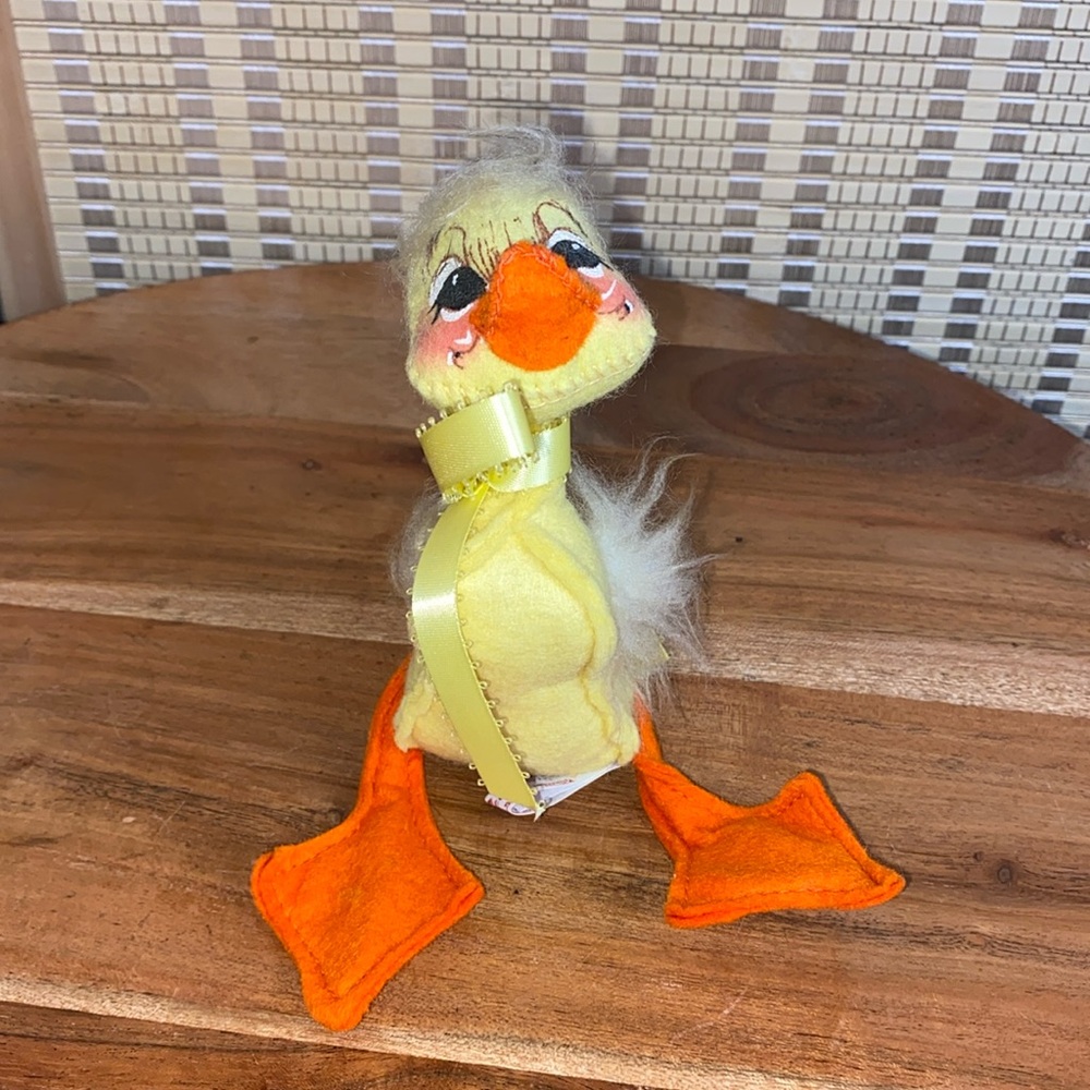 🔶Annalee 1972 Yellow Duck  6" Spring Ducky Doll Vintage